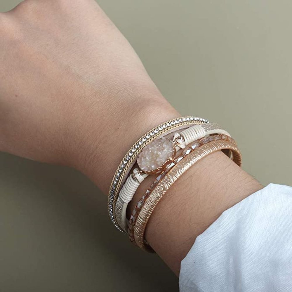 ⭐️Anthro Leather Boho Bracelet⭐️ - Picture 3 of 4